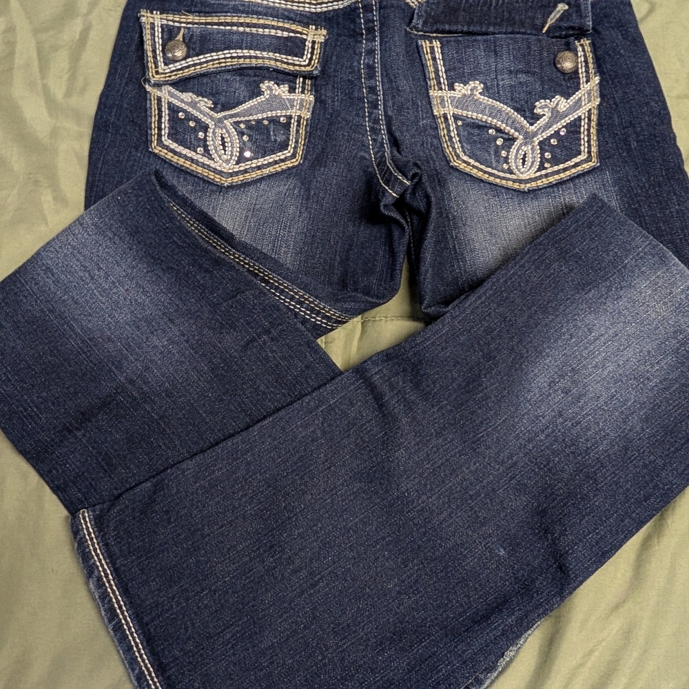 Maurices Dark Blue Boot Cut Jeans